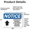 Signmission Contractor Material And Equipment Sign With Symbol, 10 in W x Rectangle, Vinyl Decal OS-2PACK-NS-D-710-L-10820 - alternate 4